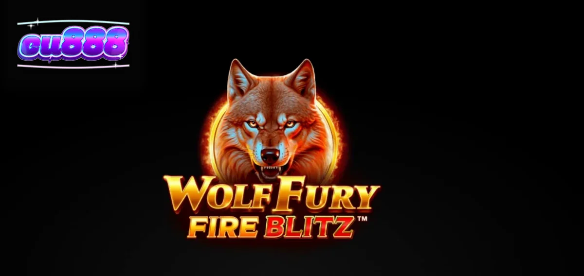 Tampilan visual slot Wolf Fury Fire Blitz dengan simbol buah dan serigala